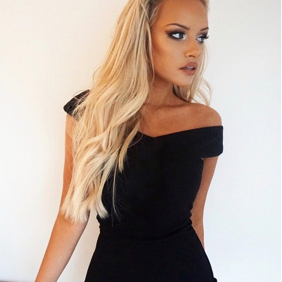 in awe of you by awesomness tv Dresses & Skirts - Off-shoulder black dress